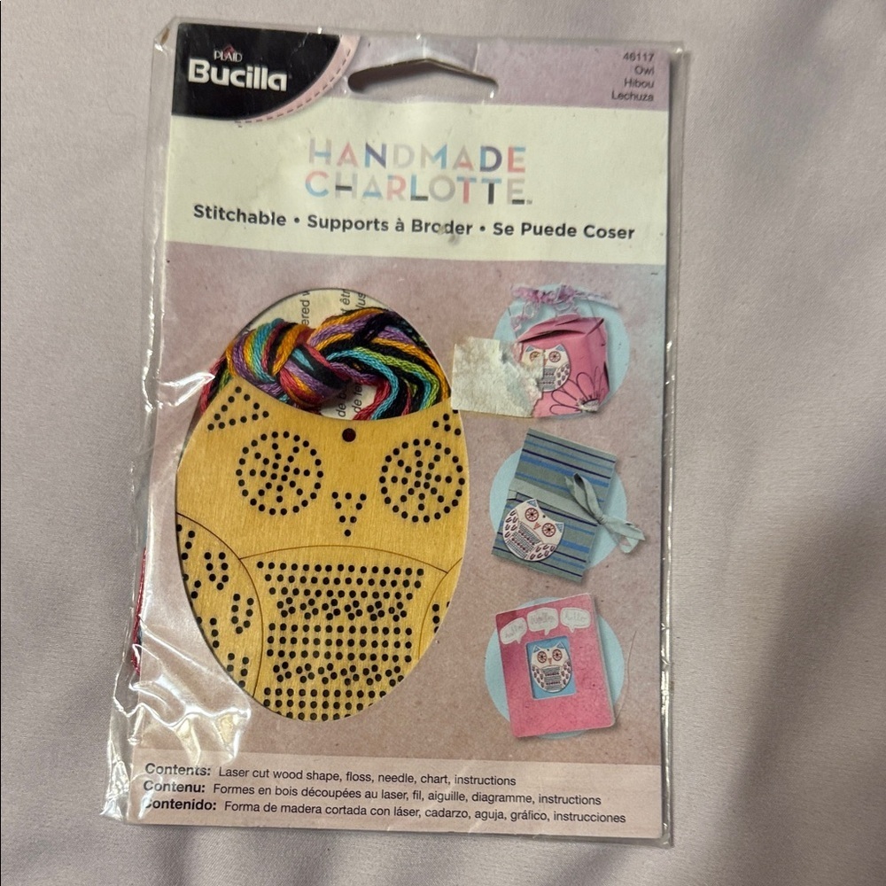 Bucilla Owl Stitchable Kit with Colorful Threads 46117 - Picture 2 of 5